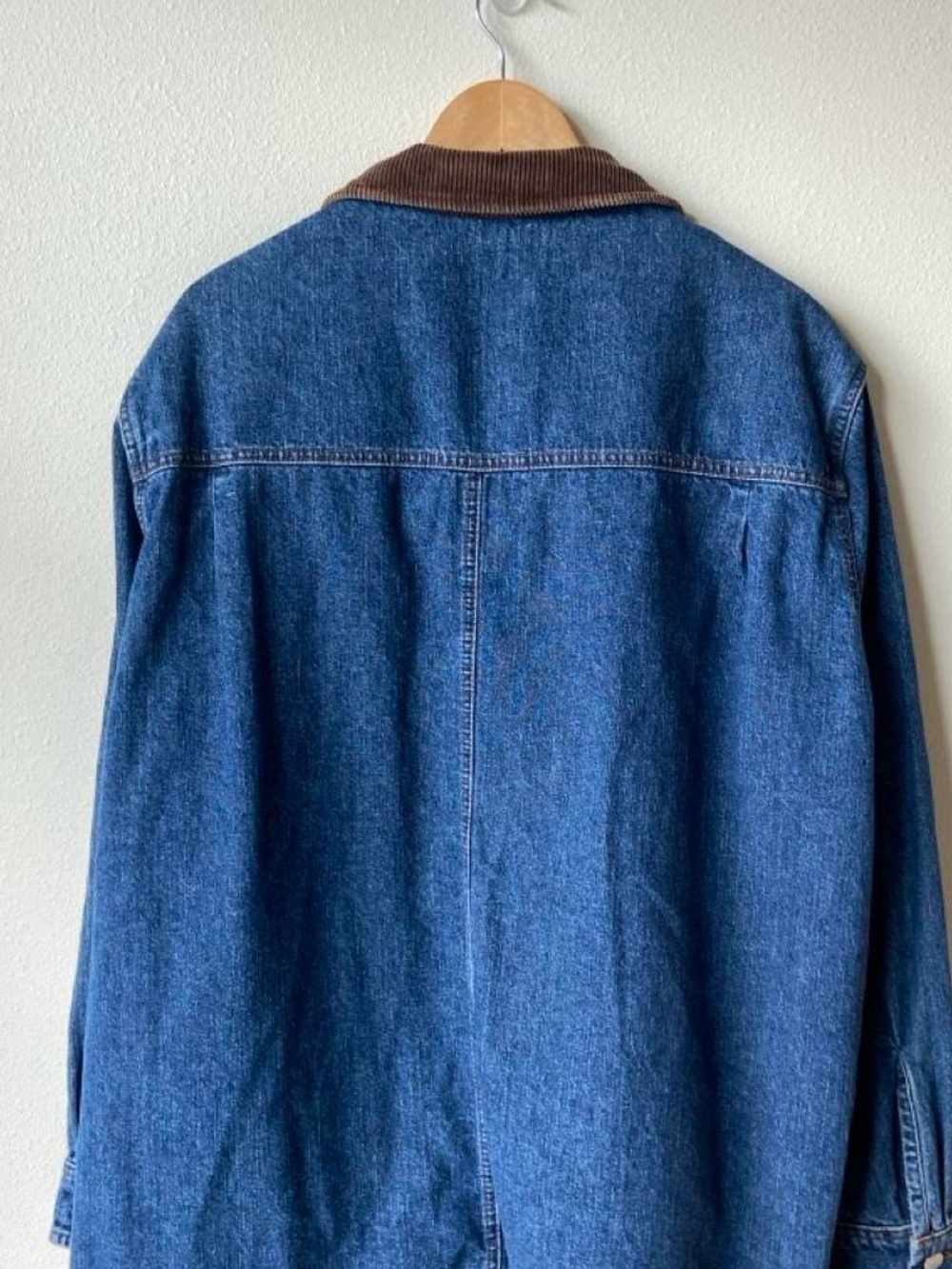 Vintage Lee Denim Chore Cowgirl Trucker Farm Jacket Jacket 80s 90s Corduroy - Picture 6 of 6